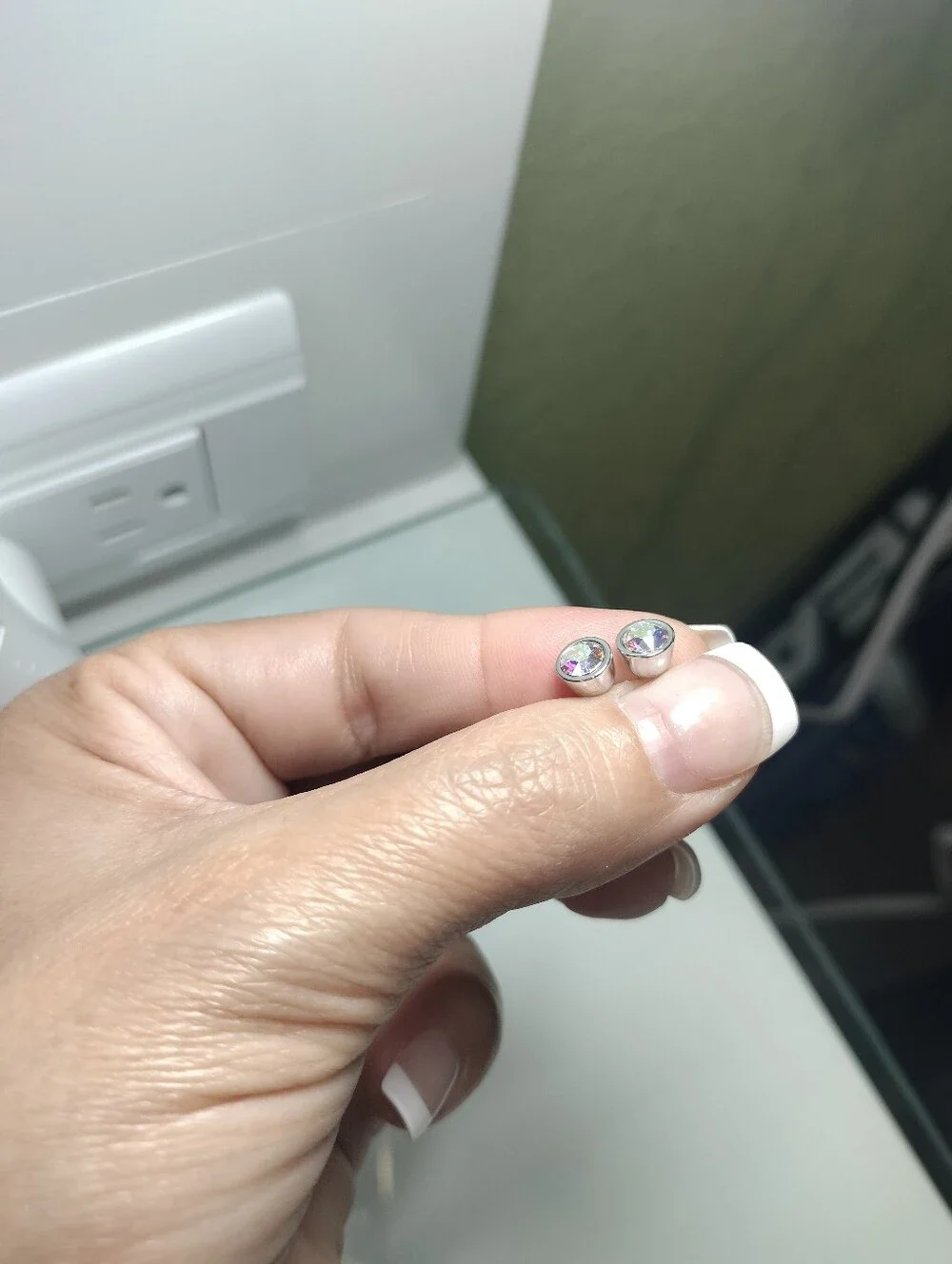 Swarovski stud earrings